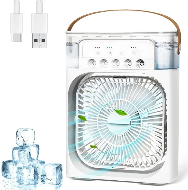 Przenośny klimatyzator na wodę 4w1 500ml USB